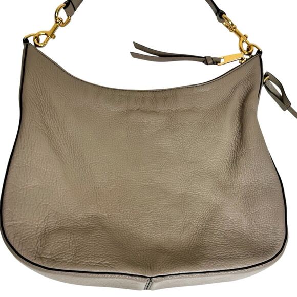 MARC JACOBS New York Taupe RECRUIT Leather Hobo Bag Shoulder Purse - Picture 7 of 11